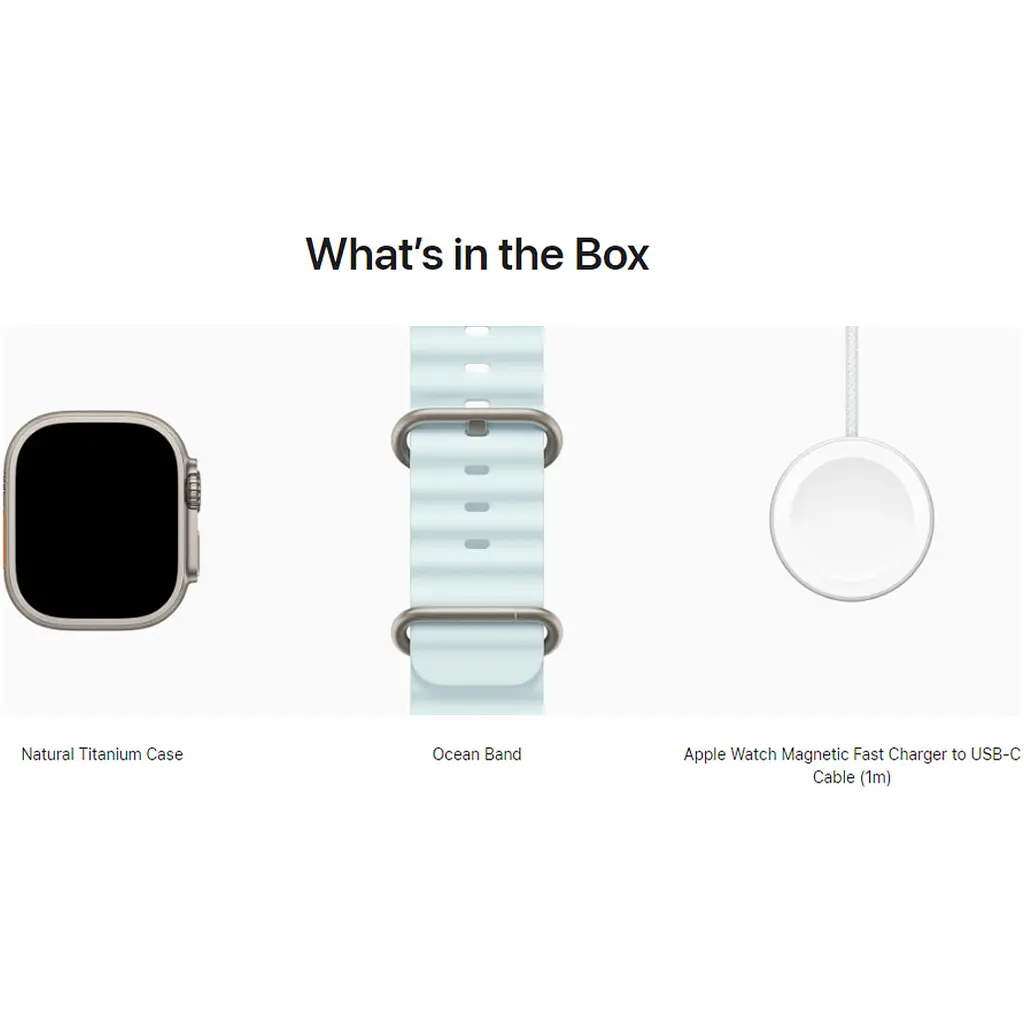 Смарт-часы Apple Watch Ultra 2 49mm Natural Titanium Case with Ice Blue Ocean Band [MYT03+MXTF3] [114930] - фото 4