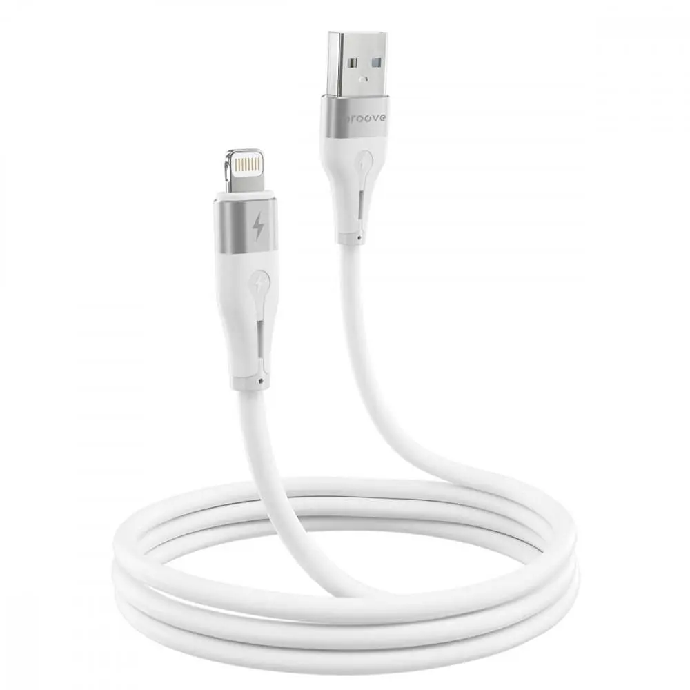 Кабель Proove Soft Silicone USB to Lightning 2.4A (1m) white (CCSO20001102) - фото 3