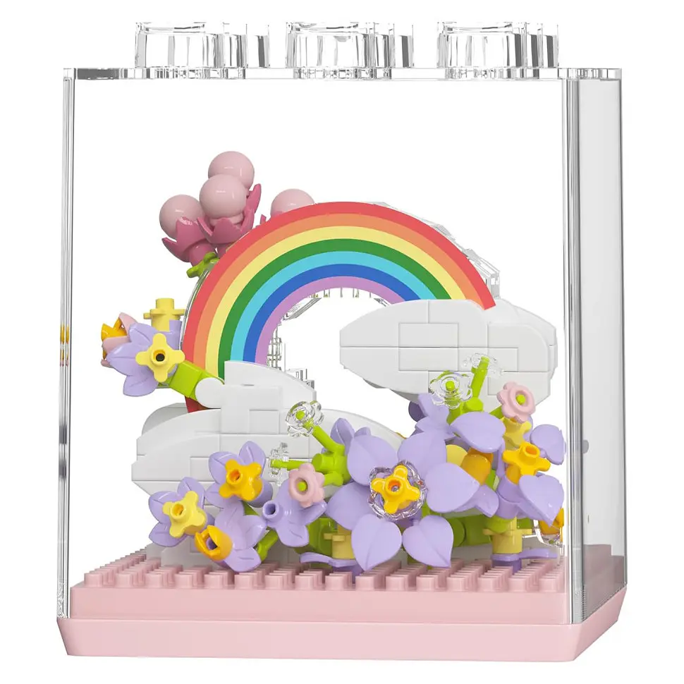 Дитячий Конструктор Flower Language 7346 у колбі, 340 деталей - фото 2