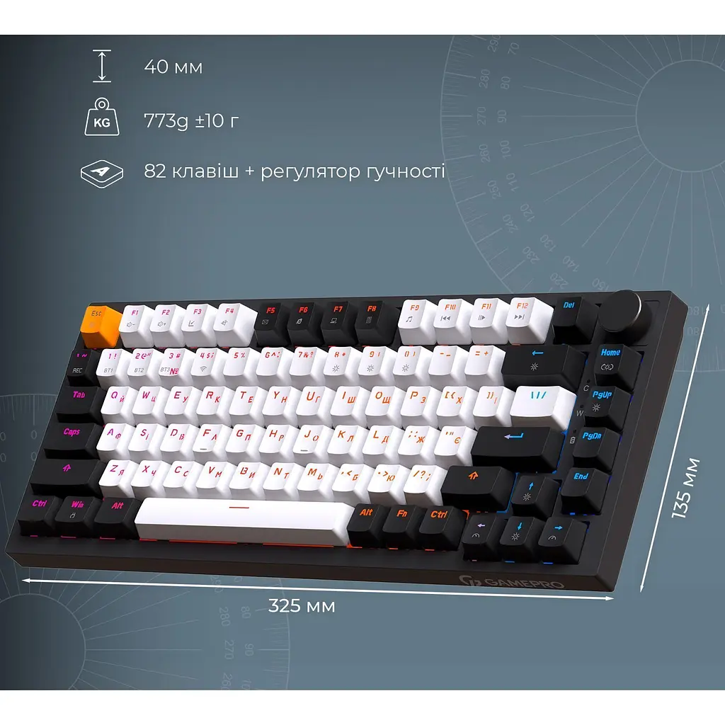 Клавиатура GamePro Asgard Valhalla MK160B Pro Black [142213] - фото 15