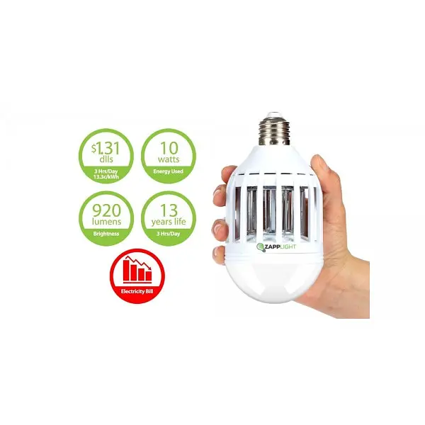 Світлодіодна лампа комах комах комах 2 в 1 ZAPPLIGHT LED LAMP UKC білий - фото 8