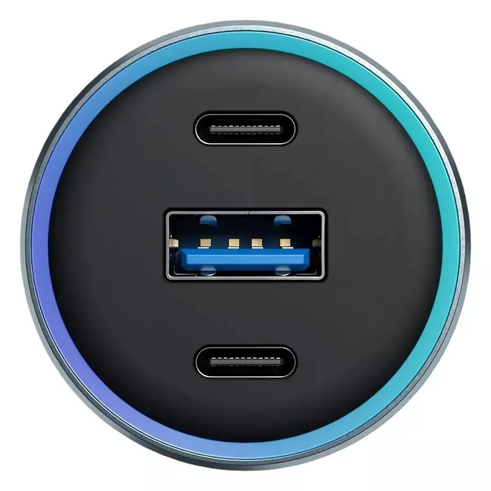 Автозарядний пристрій Proove Super Charge 130 W (USB + 2*Type-C) 3 порти - фото 3