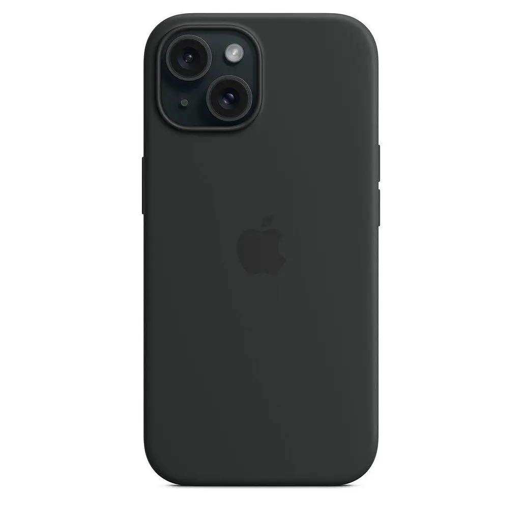 Силиконовый чехол матовый черный, для iPhone 15 Pro - фото 4