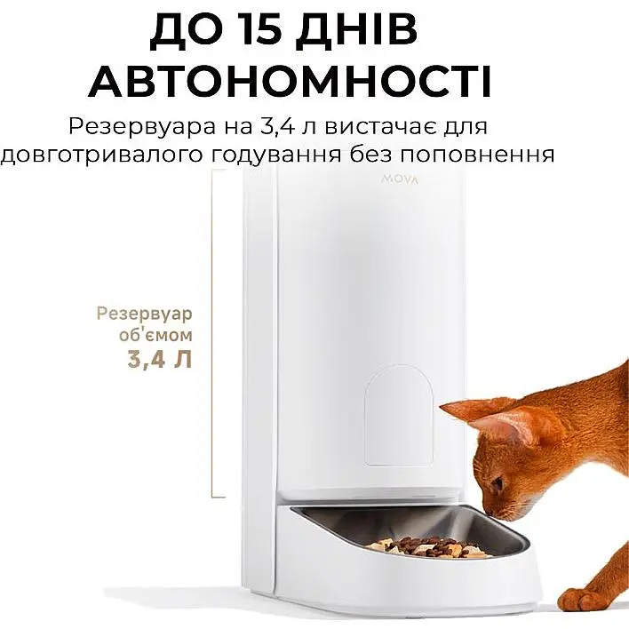Годівниця для кішок і собак автоматична MOVA PF10 Pro - фото 4