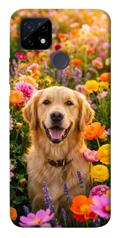 TPU чохол Demsky Flowery labrador для Realme C12