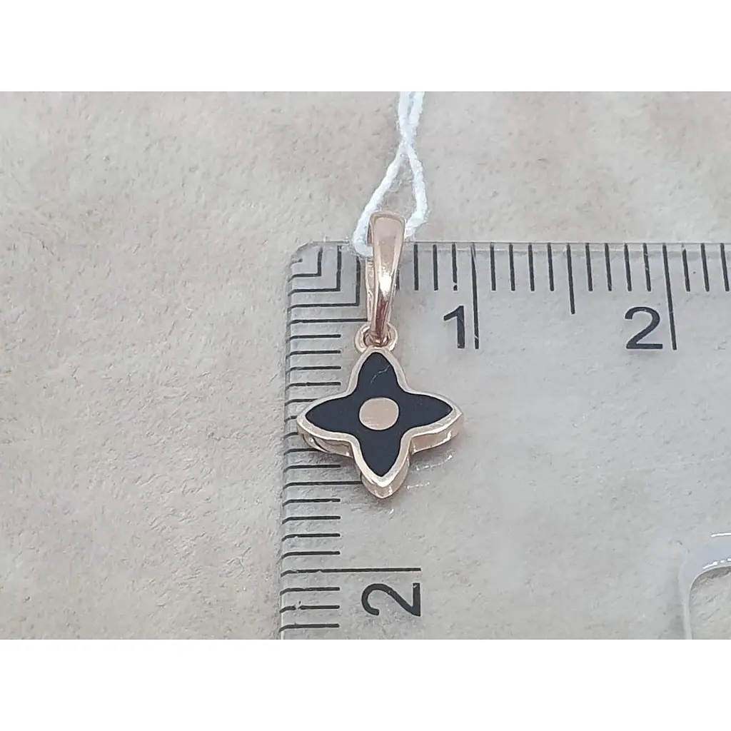 Золотий підвіс Tango Конюшина з емаллю. 130312Е - фото 4