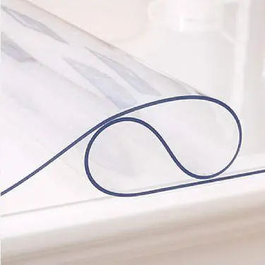Мягкое стекло силиконовая скатерть на стол Soft Glass Защита для мебели (2.7х1.2 м) толщина - 2.0мм Прозрачное - фото 6