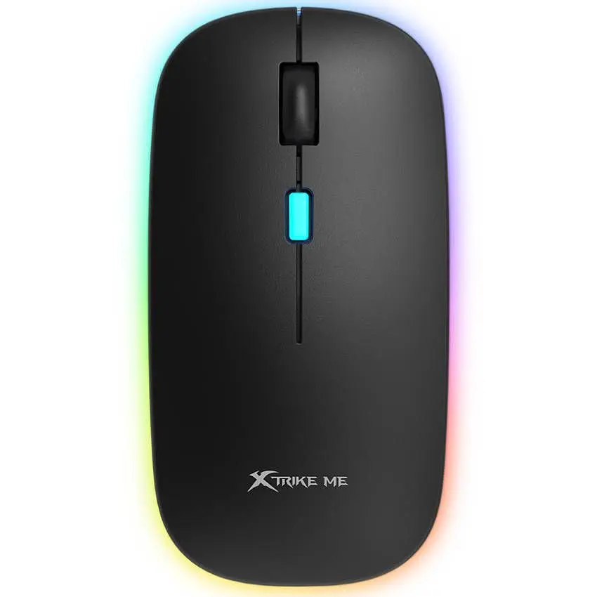 Комп'ютерна мишка Xtrike Me GW-113 бездротова Bluetooth+2,4G 3200dpi. 4кн. 7 режимів RGB чорна (GW-113) - фото 6