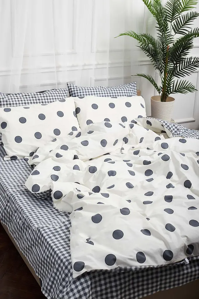 Комплект постільної білизни Moon&Star King Size 220x240 см наволочки 4х50х70 см Riccarda Ranforce Elite - фото 4