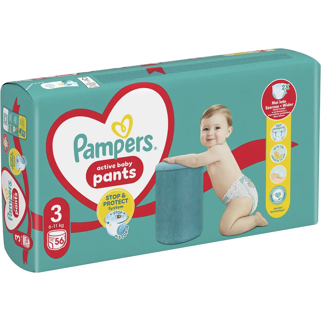 Подгузники-трусики Pampers Active Baby Pants 3 (6-11 кг) 56 шт. - фото 2