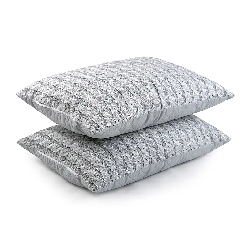 Набір подушок Руно Grey Braid силіконових 50х70 см (К_Н310.52CM_Grey Braid) - фото 5