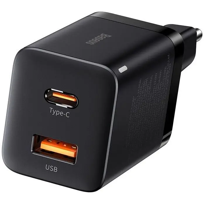 Зарядний пристрій Baseus Super Si Pro Quick Charger USB/Type-C 30W Black (CCSUPP-E01) - фото 3
