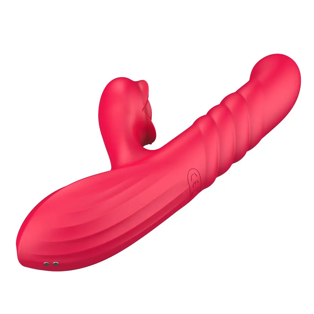 Вібратор-кролик Erospace Sweet Play A2 23 см червоний - фото 4