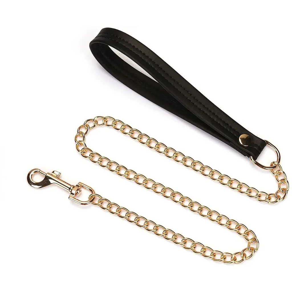 Нашийник з повідцем Liebe Seele Black Organosilicon Collar With Leash - фото 2