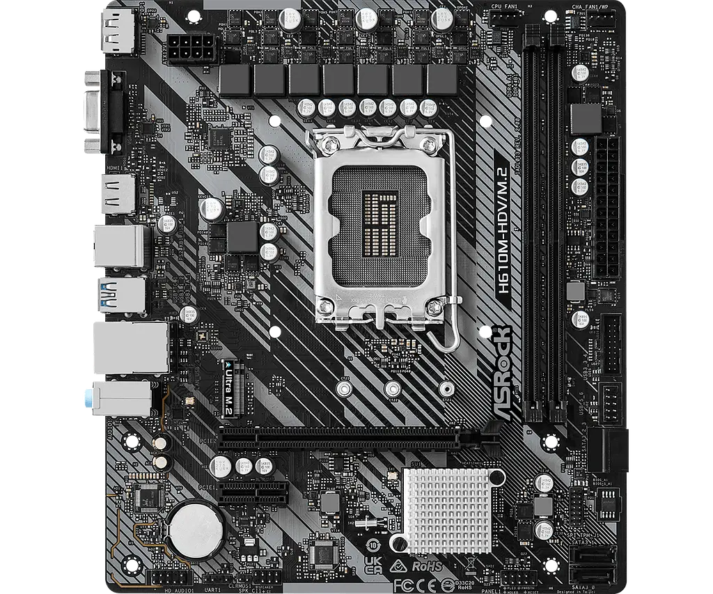 Материнська плата AsRock H610M-HDV/M.2 R2.0 LGA 1700 (H610M-HDV/M.2 R2.0) - фото 6