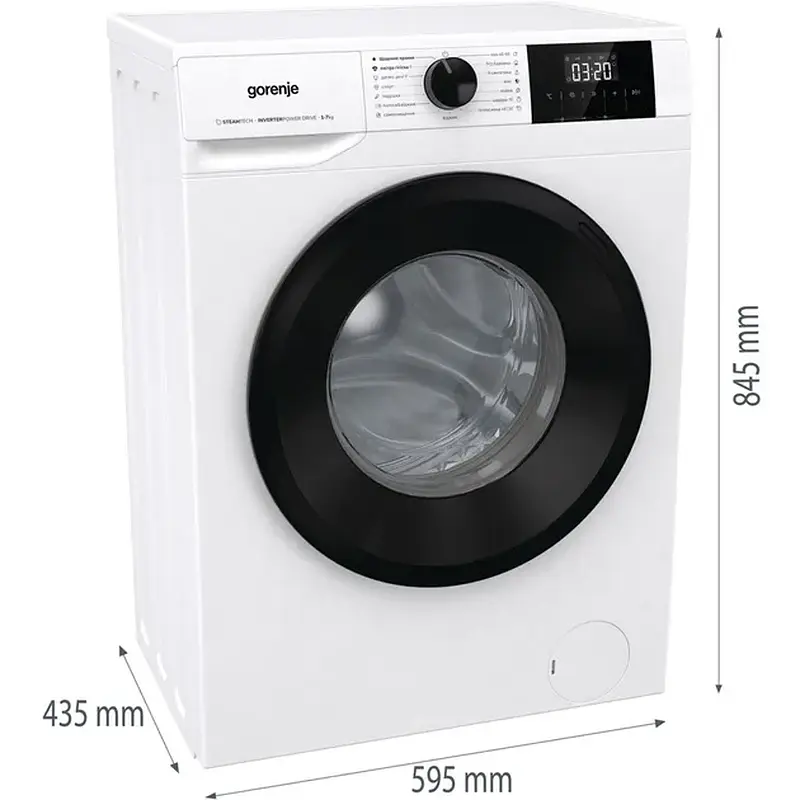Пральна машина GORENJE W3NGPI72SBS/UA - фото 7
