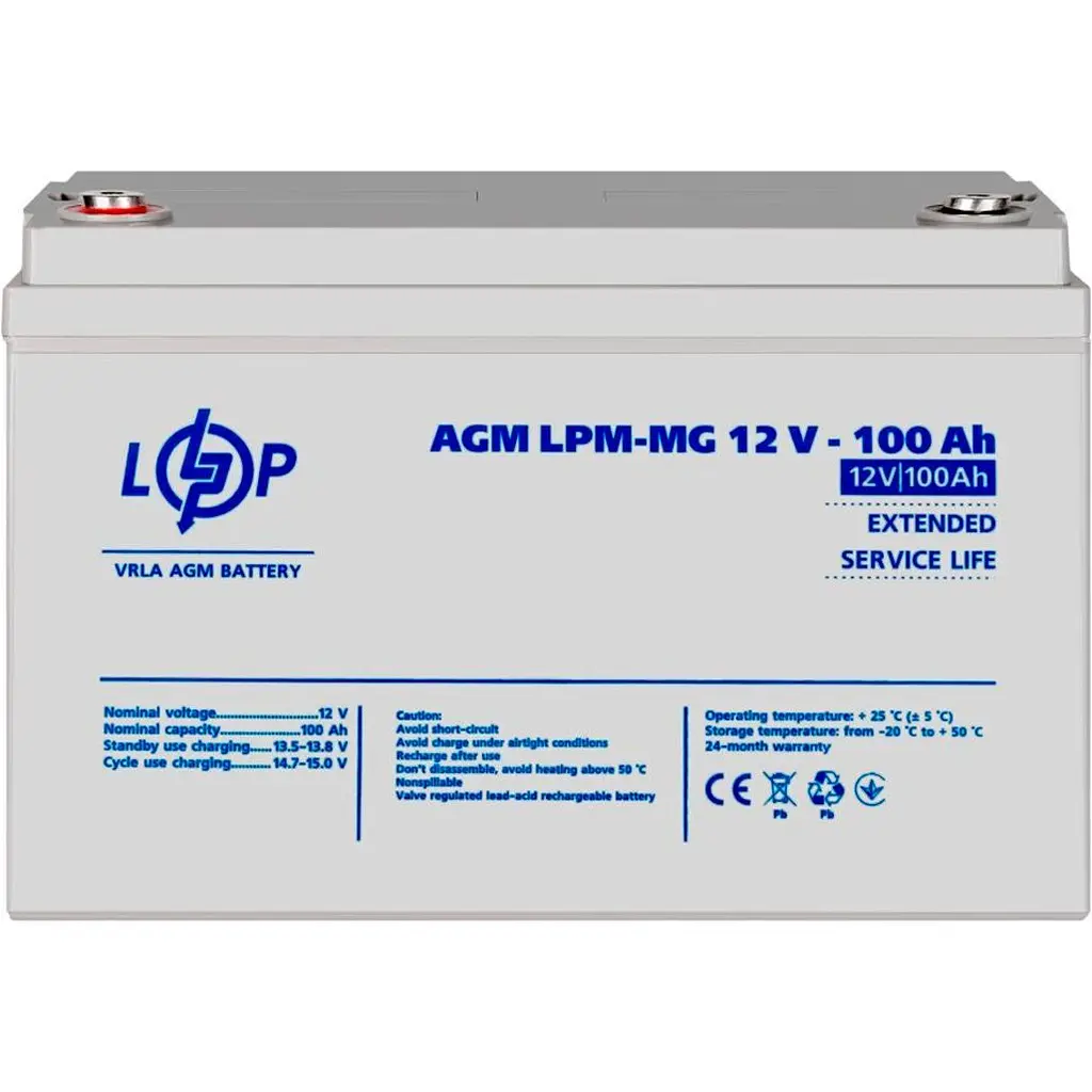 Джерело безперебійного живлення [ДБЖ] LogicPower LPY-B-PSW-1000VA 12V + АКБ LPM-MG 12V - 100 Ah [20339] [110334] - фото 7