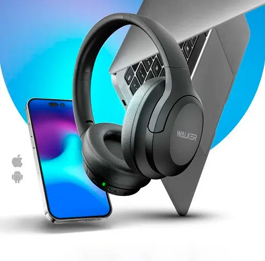 Навушники Bluetooth Stereo Walker WBT-75 Black UA - фото 2
