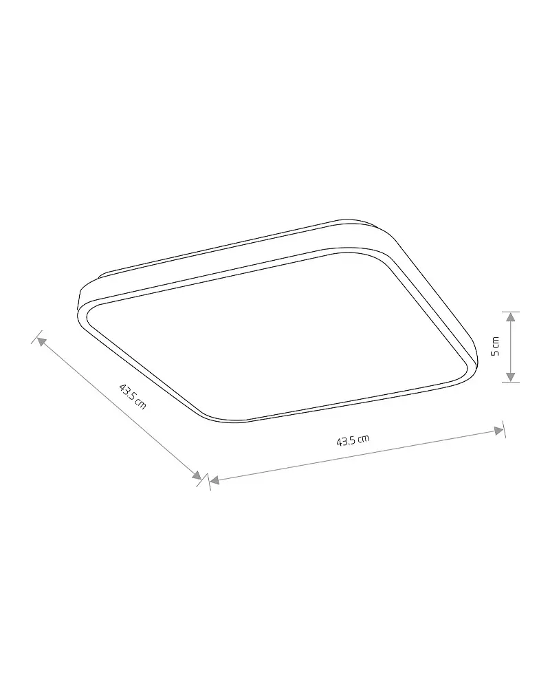 Світильник стельовий Nowodvorski 10985 Agnes Square LED Pro 1x32W 3000K 2700Lm IP44 чорний - фото 6