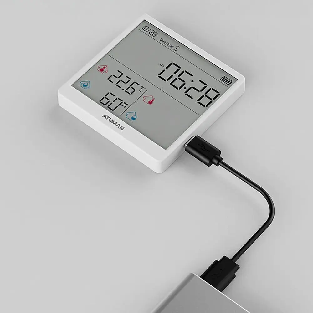 Датчик температури та вологості (метеостанція) Xiaomi Duka ATuMan TH3 - фото 4