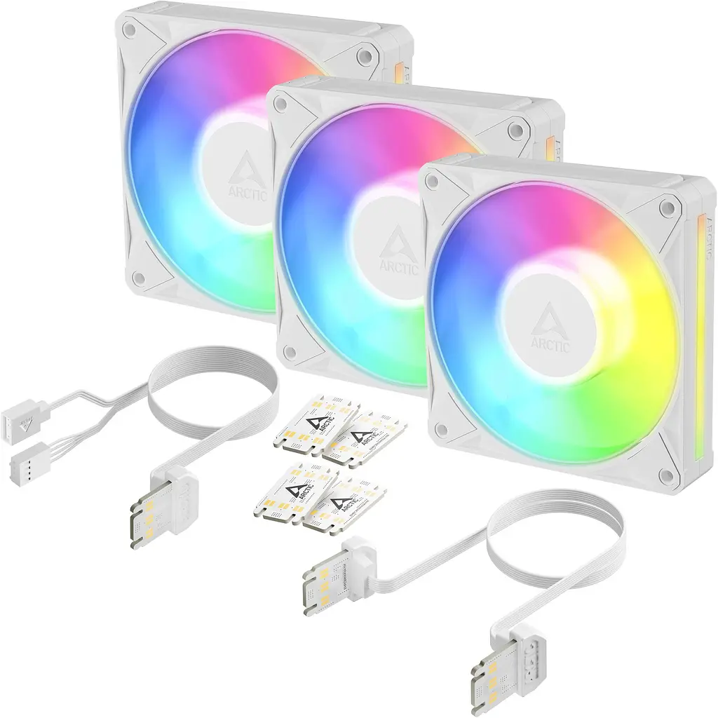 Корпусний вентилятор Arctic BioniX P12 A-RGB 3-Pack White (ACFAN00338A) [176018] - фото 2