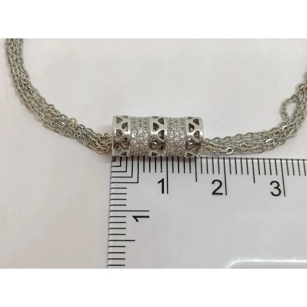 Срібний браслет Silvex 925 з фіанітами. Б2Ф/716 - фото 3