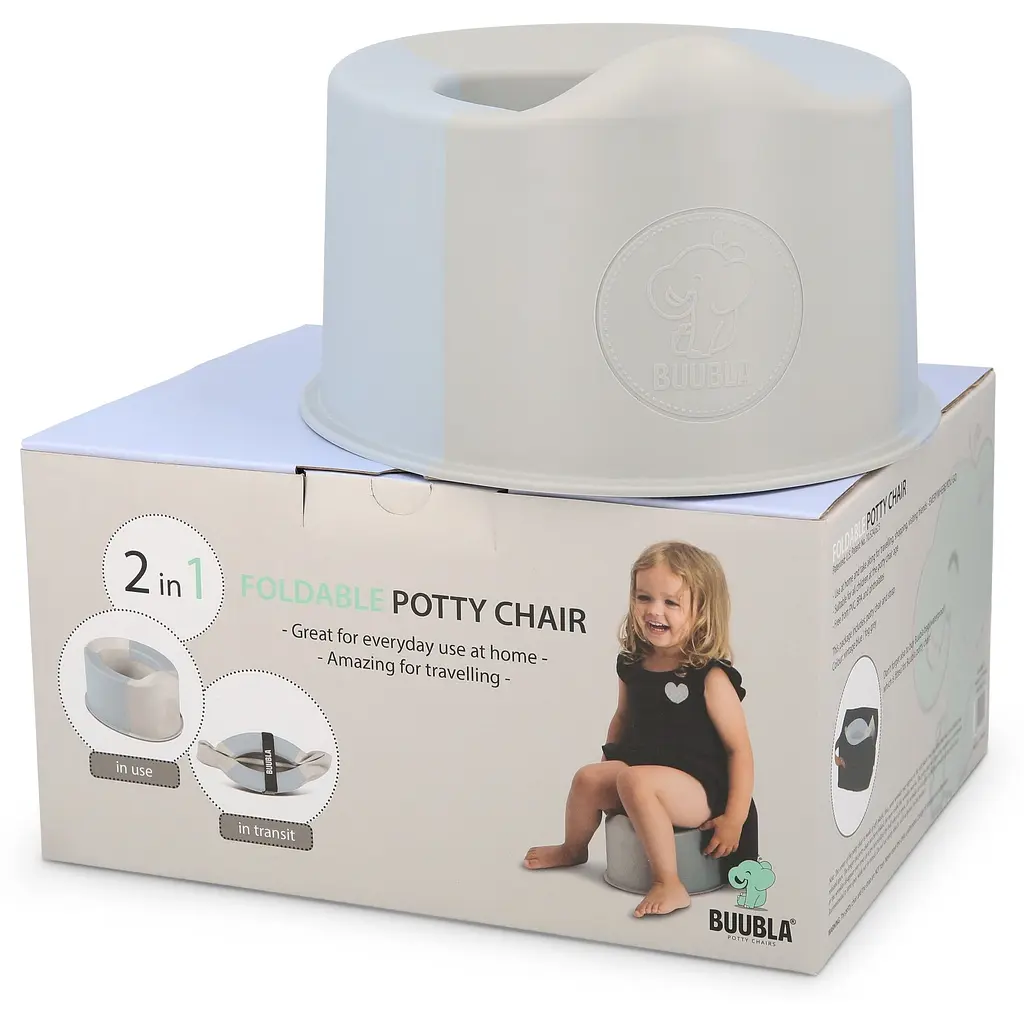 Дитячий горщик Buubla компактний блакитний-сірий (buublablue) - фото 3