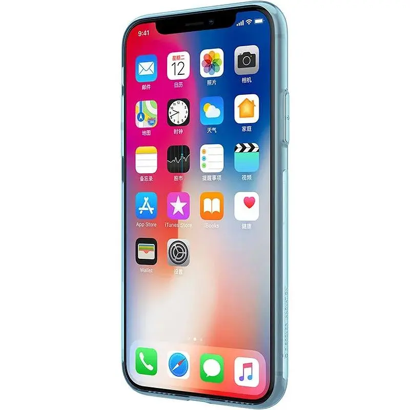 Чохол-накладка Nillkin TPU Nature Case Apple iPhone X Blue - фото 3