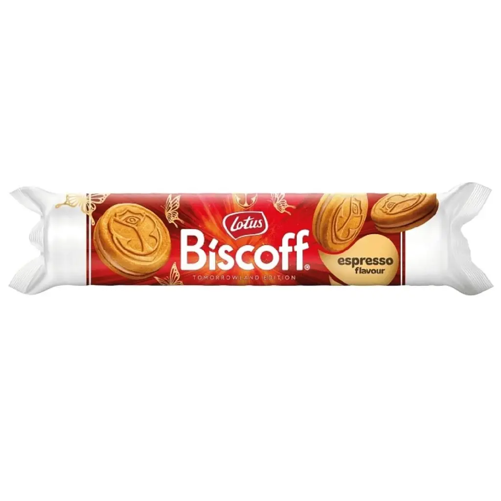 Печиво Lotus Biscoff Tomorrowland Edition Espresso зі смаком еспресо 150 г