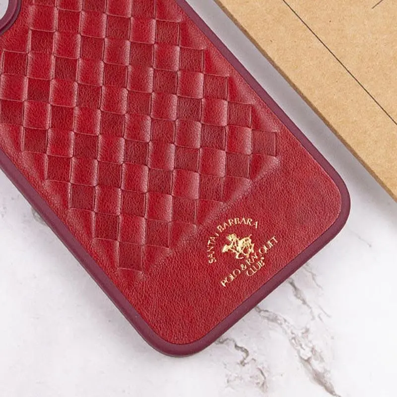 Шкіряний чохол Polo Santa Barbara для Apple iPhone 14 Pro (6.1) Red - фото 6