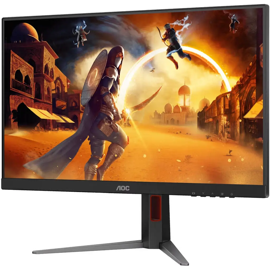Монітор TFT 27 AOC Q27G4ZD, QD-OLED, 280Гц, 0,03мс, 2хHDMI, DP, USB-hub, HAS, Pivot, чорно-червоний - фото 3
