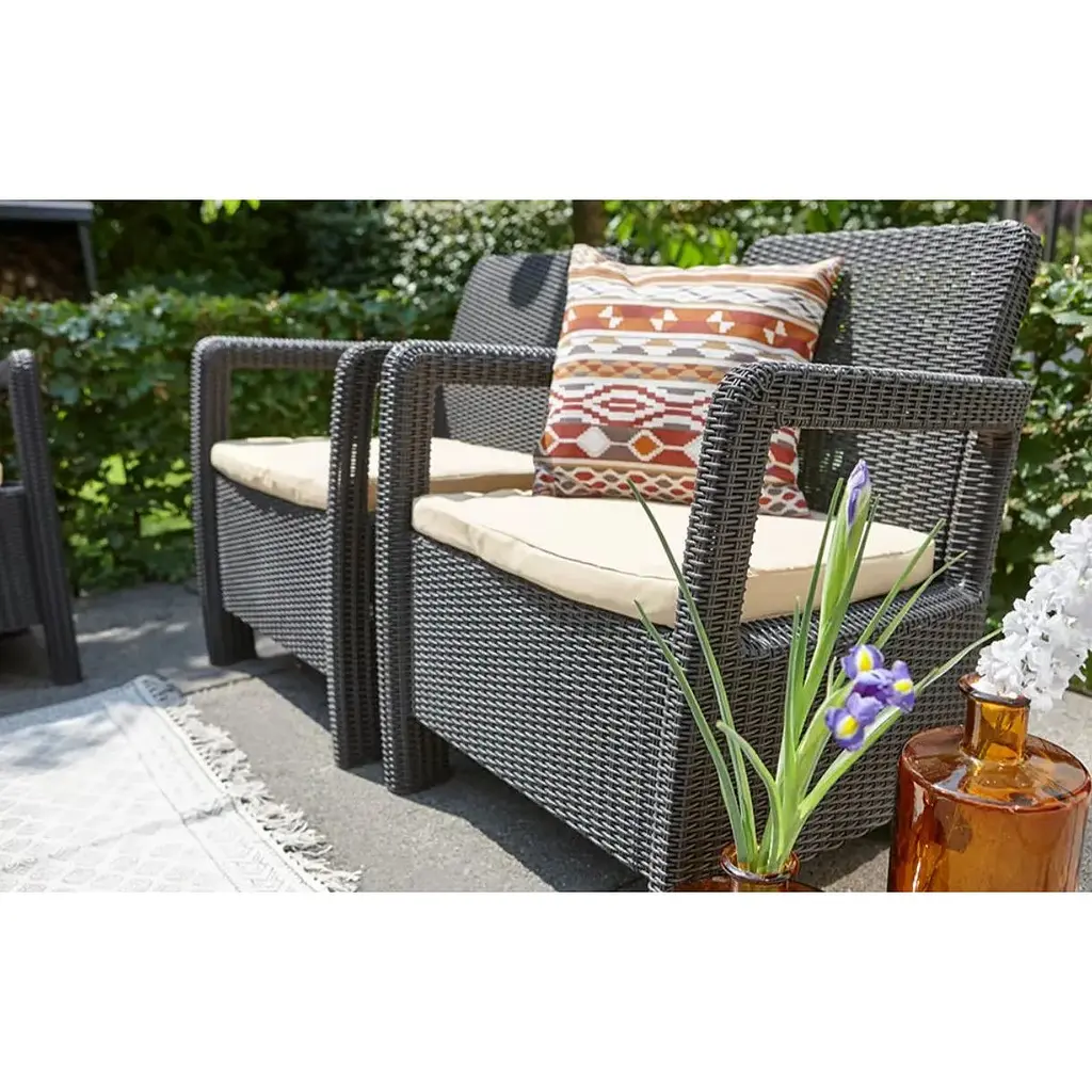 Комплект садовой мебели Allibert Keter Tarifa Balcony коричневый - фото 6