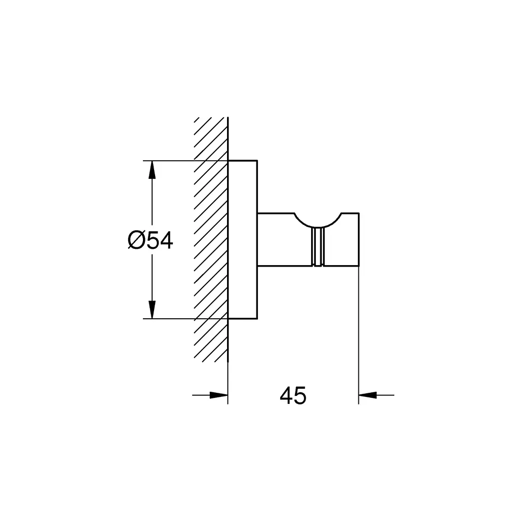 Гачок для ванної кімнати Grohe QuickFix Start 411732430, Чорний матовий - фото 2