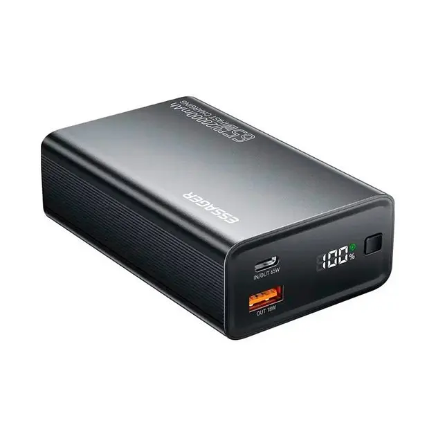 Портативний акумулятор Essager Power Bank 20000mAh 65w швидка зарядки для ноутбуків і телефонів - фото 2