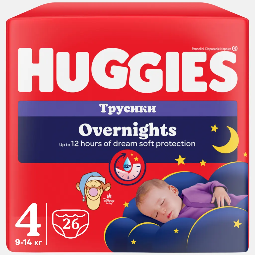 Підгузки Huggies Overnights Pants Трусики 4 9-14 кг 26 шт. (5029053581088) - фото 3