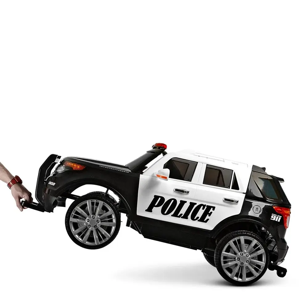 Дитячий електромобіль Джип Bambi M 3259EBLR-1-2, р/у, Чорно-білий - фото 4