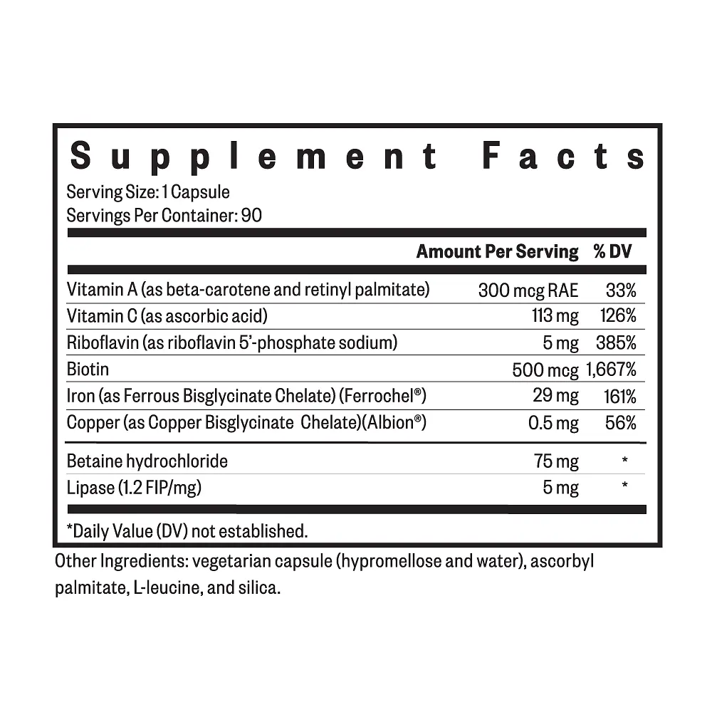 Залізо з кофакторами Seeking Health Iron With Cofactors 29 мг 90 вегетаріанських капсул - фото 5