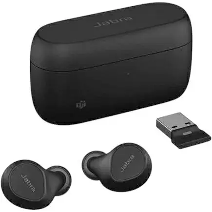 Навушники Jabra Evolve2 Buds USB-A MS Black (20797-999-999) - фото 2