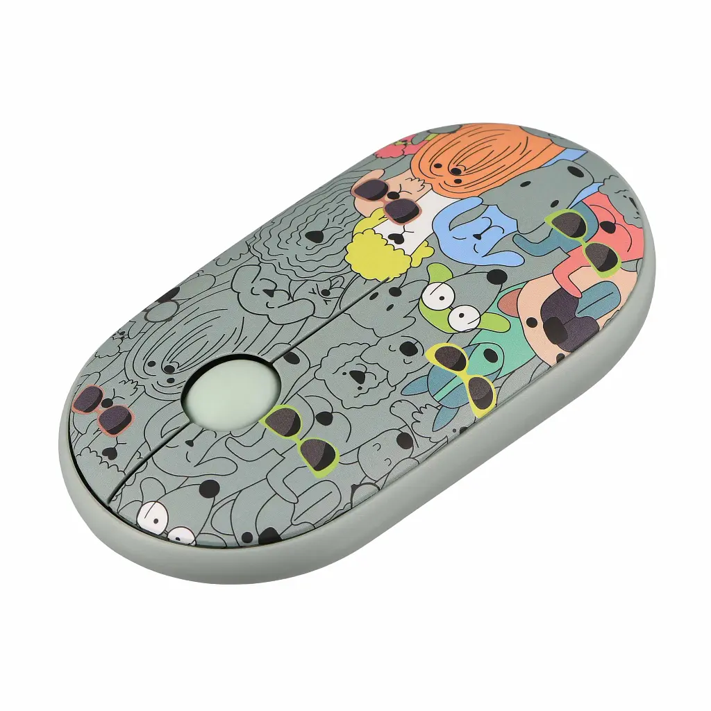 Мишка 2E MF300 PETSDOGS Silent Wireless/Bluetooth Green (2E-MF300WPETSGN) - фото 5
