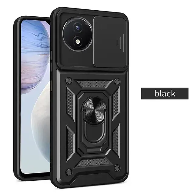 Панель BeCover Military для Vivo Y02/Y02A Black (710026) - фото 2