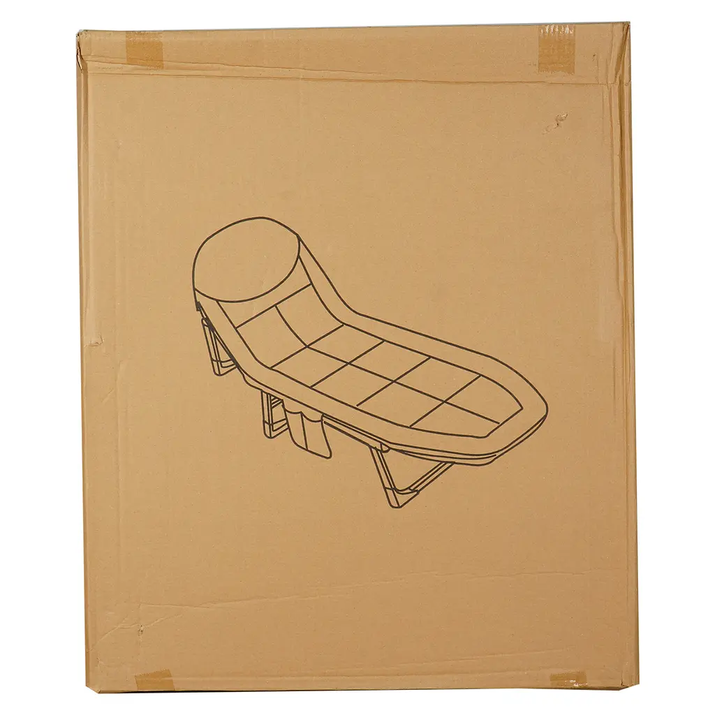 Шезлонг складной Market Union 200х65 см серый - фото 7