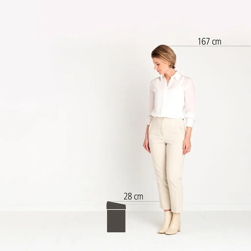 Бак для сміття Brabantia Touch Bin, 3 л, білий (364488) - фото 4