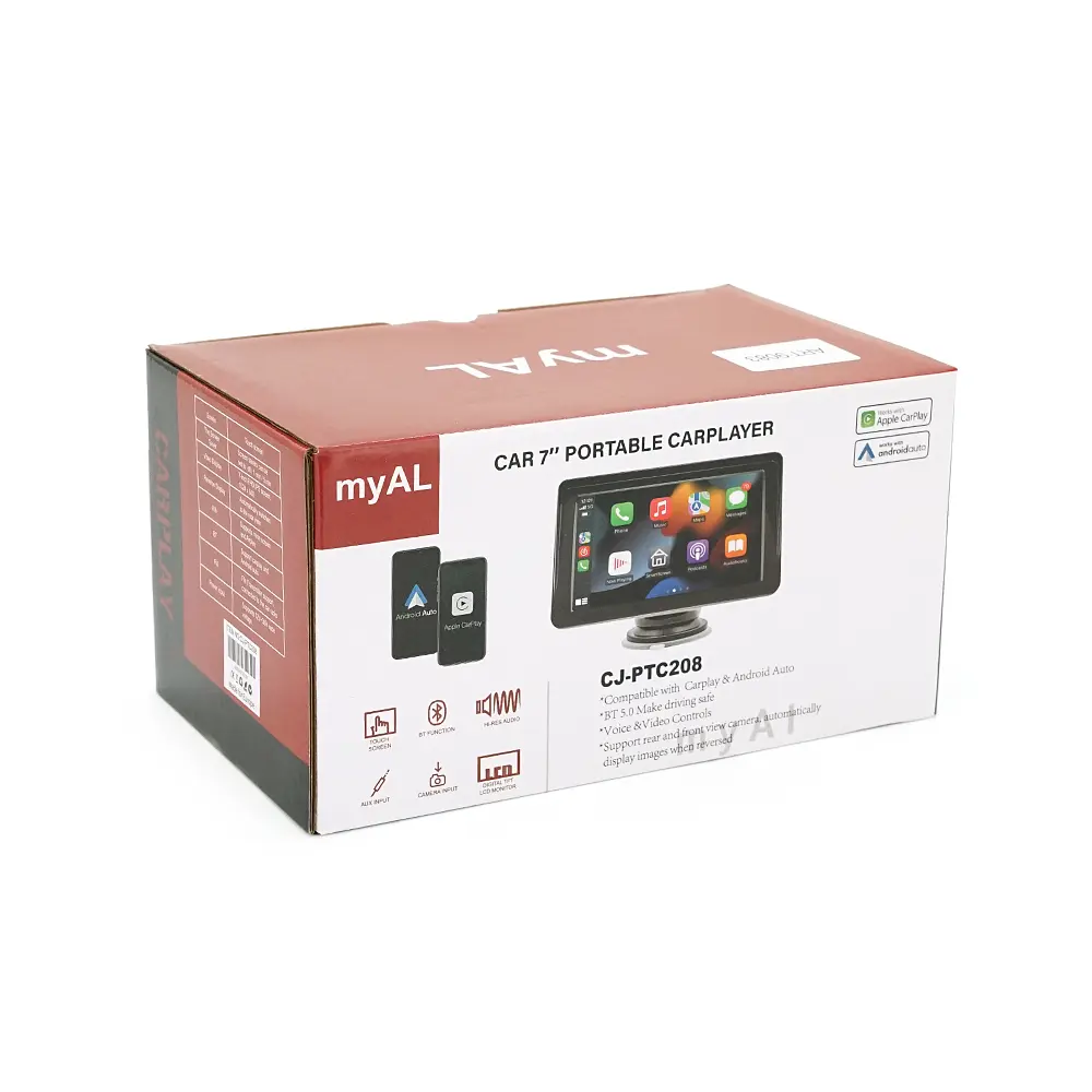 Автомобільний РК-монітор 7" + Carplay CJ-PTC208, Box - фото 2