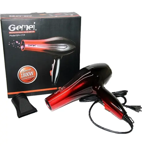 Фен для волосся Hair Dryer Gemei GM-1719 - фото 3