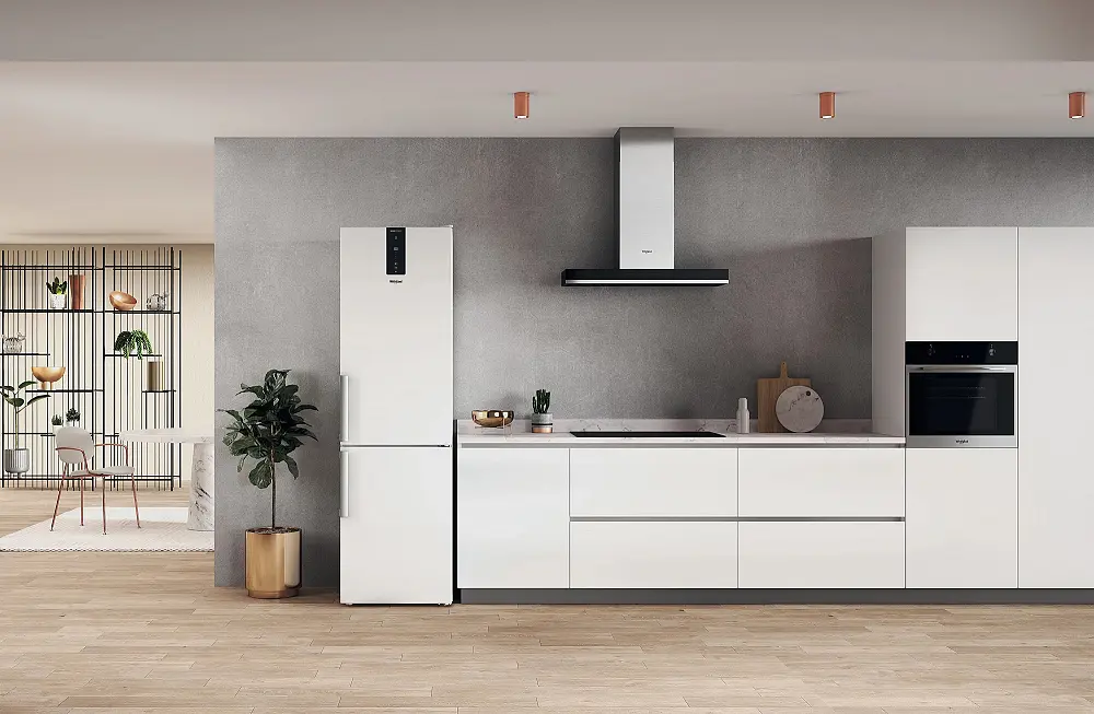 Холодильник Whirlpool 202.7x59.6х67.8 холодильне відділення 263 л морозильне відділення 104 л 2 двері А++ NF дисплей зона нульова білий (W7X92OWHUA) - фото 4