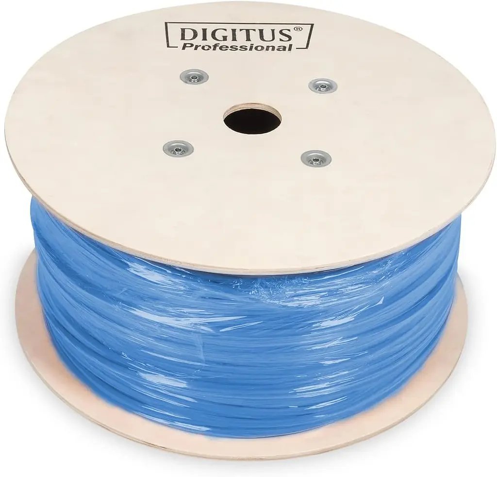 Кабель Digitus CAT 6A U-UTP, 305m, AWG 23/1, LSZH, блакитний - фото 8
