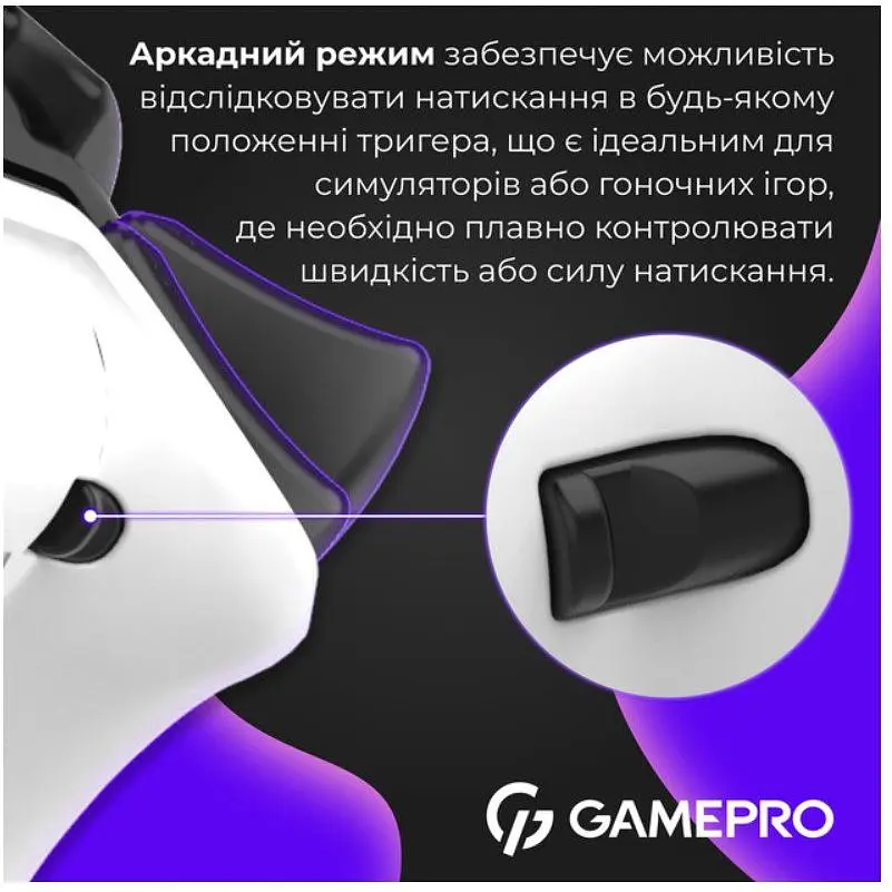 Геймпад Bluetooth джойстик GamePro GPS-13W Bluetooth 5.3/USB (PC/iOS/Android/PS3/PS4) RGB White - фото 13