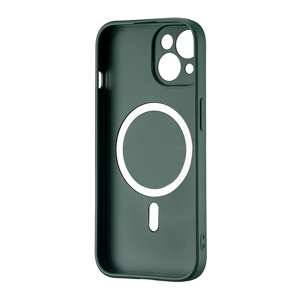 Чохол TPU with MagSafe Protected Camera iPhone 15 Dark Green - фото 2