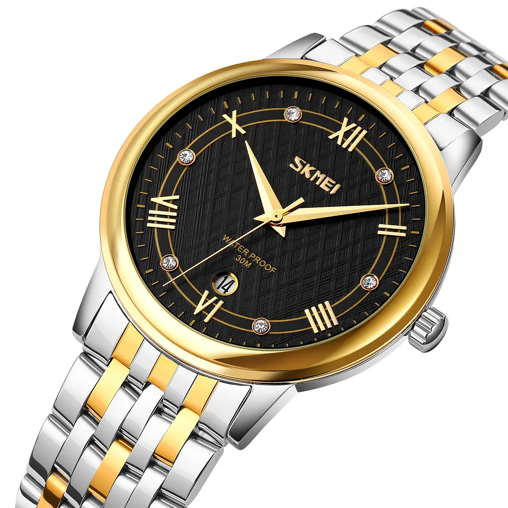Наручные часы мужские 9272TGDBK-B Gold/Silver-Black Men Skmei acs0029818 - фото 2