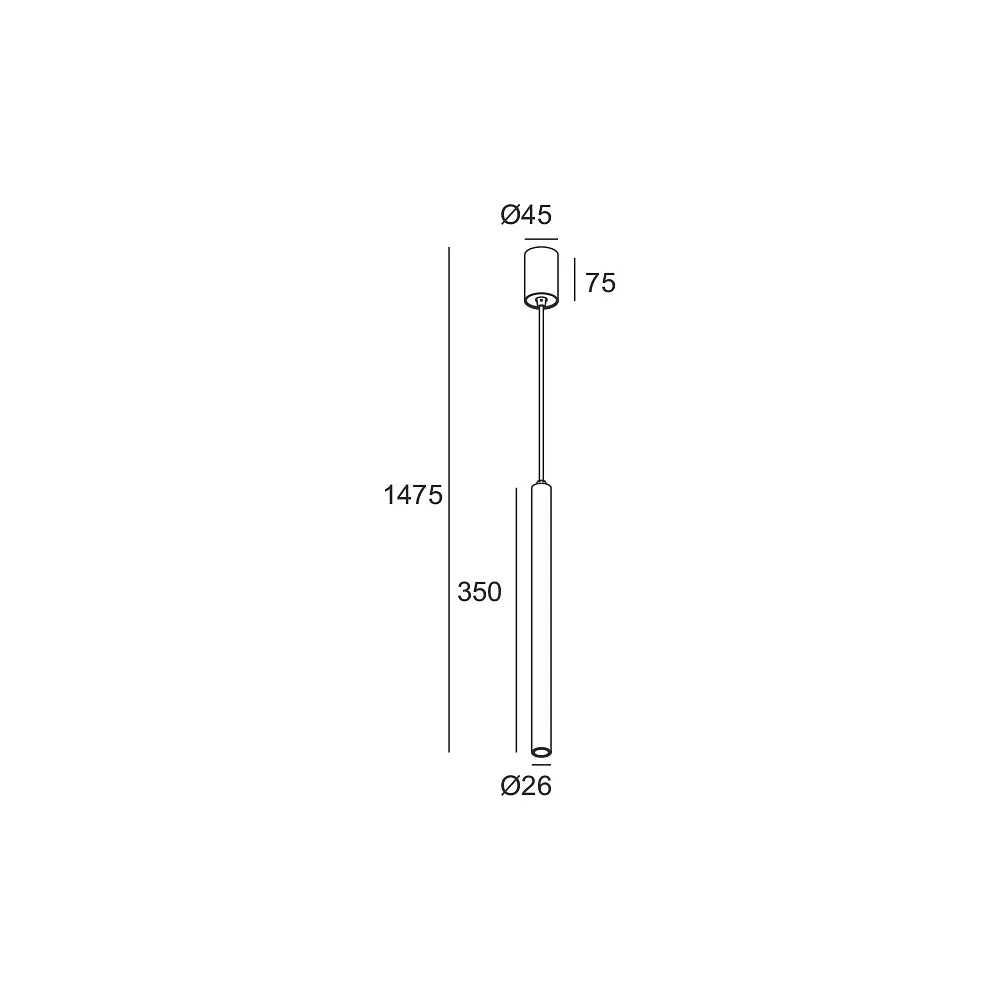 Підвіс Skarlat RHL7732 3W BK 4000K - фото 2